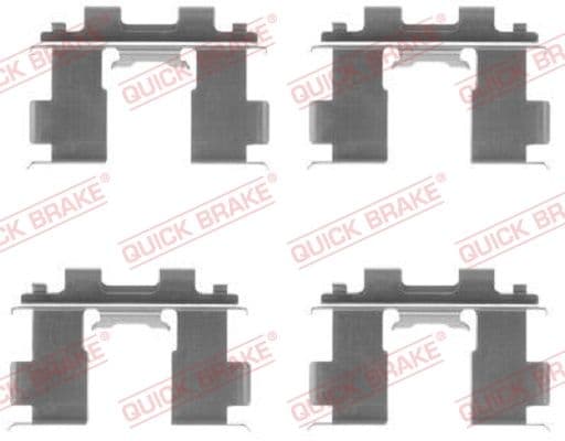 Set accesorii, placute frana QUICK BRAKE 109-1205