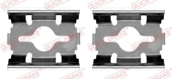 Set accesorii, placute frana QUICK BRAKE 109-1657
