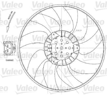 Ventilator, radiator VALEO 696028