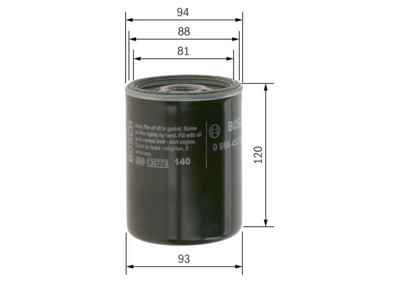 Filtru ulei BOSCH 0 986 452 064