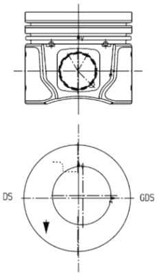 Piston KOLBENSCHMIDT 99963620
