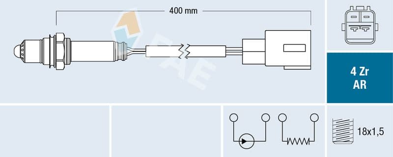 Sonda Lambda FAE 75603