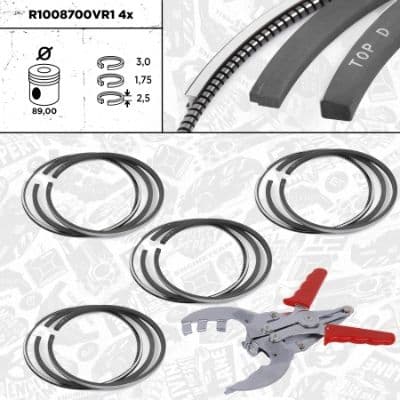 Set segmenti piston ET ENGINETEAM R1008700VR1