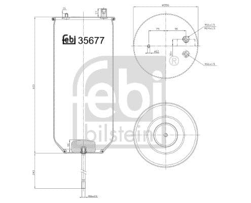 Burduf, suspensie pneumatica FEBI BILSTEIN 35677