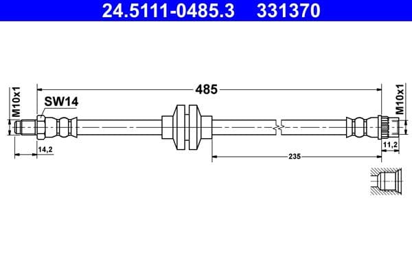 Furtun frana ATE 24.5111-0485.3