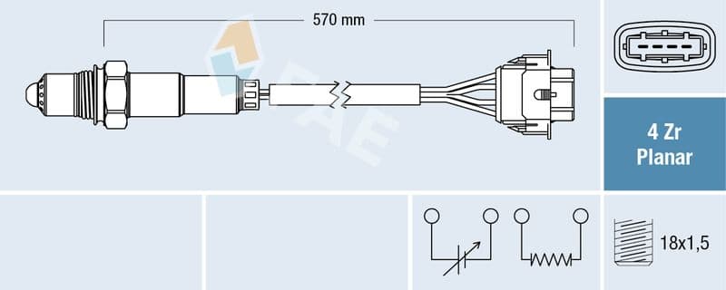 Sonda Lambda FAE 77154