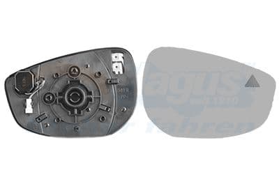 Sticla oglinda, oglinda retrovizoare exterioara VAN WEZEL * HAGUS * 2705836