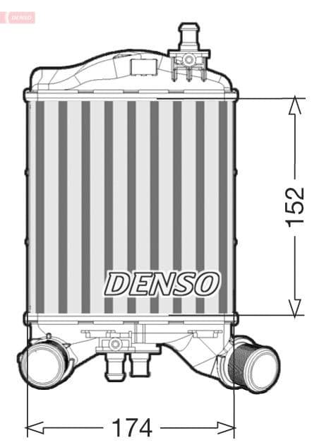Intercooler, compresor DENSO DIT09111