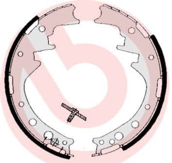 Set saboti frana BREMBO ESSENTIAL LINE S 83 521