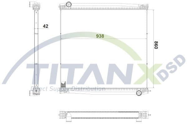 Radiator, racire motor TITANX RX149009
