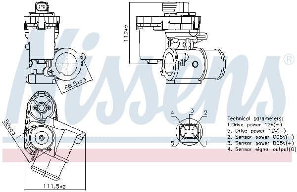 Supapa EGR NISSENS 98347