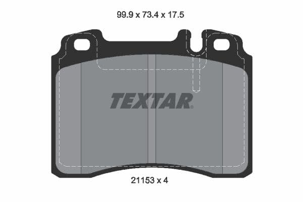 set placute frana,frana disc TEXTAR Q+ 2115307