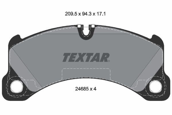 set placute frana,frana disc TEXTAR 2468501