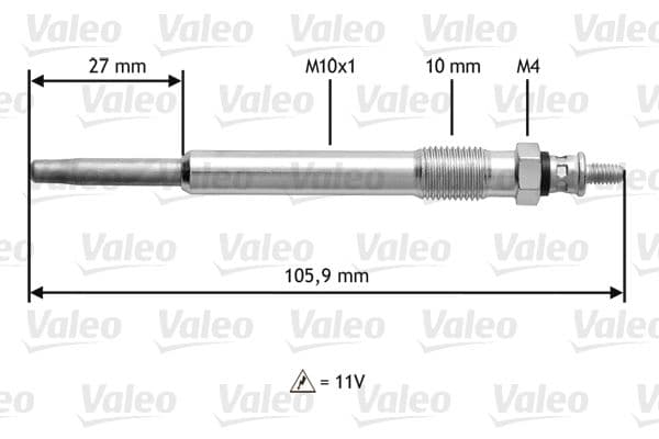 Bujie incandescenta VALEO 345103