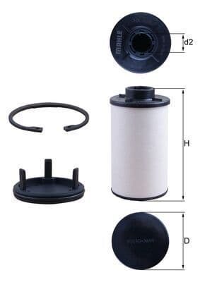 Filtru hidraulic, cutie de viteze automata KNECHT HX 286KIT