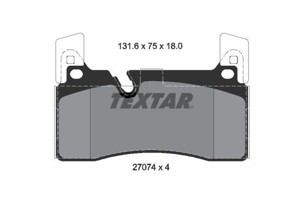 set placute frana,frana disc TEXTAR Q+ 2707401