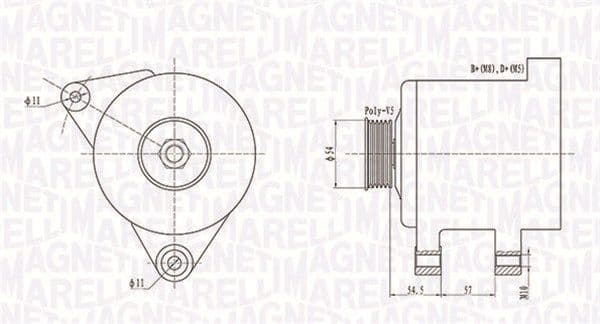Generator / Alternator MAGNETI MARELLI 063731747010