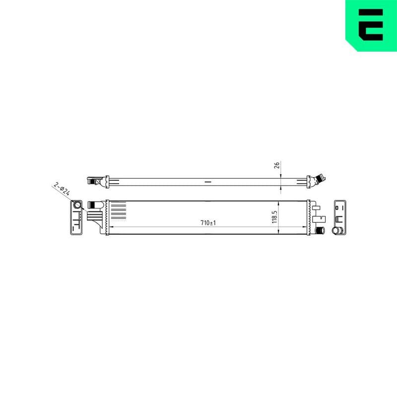 Radiator, racire motor ERA 673134