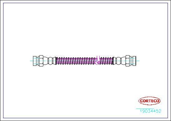 Furtun frana CORTECO 19034452
