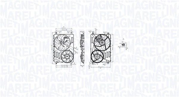 Ventilator, radiator MAGNETI MARELLI 069422884010