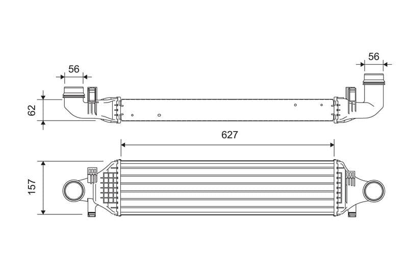 Intercooler, compresor VALEO 818624