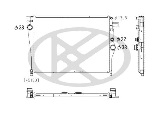 Radiator, racire motor KOYORAD PL413791