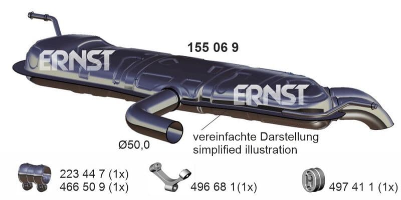 Toba esapament finala ERNST 155069