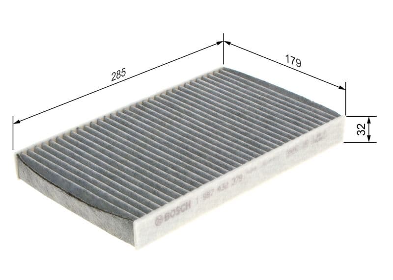 Filtru, aer habitaclu BOSCH 1 987 432 379