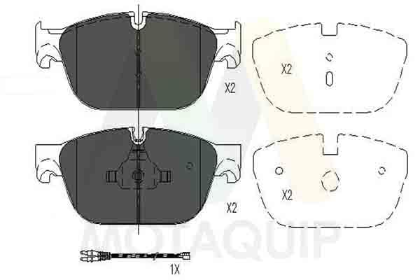 set placute frana,frana disc MOTAQUIP LVXL1642