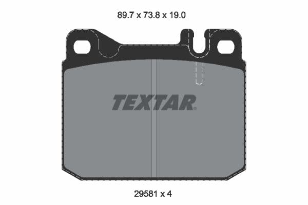set placute frana,frana disc TEXTAR 2958105
