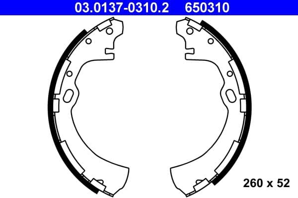 Set saboti frana ATE 03.0137-0310.2