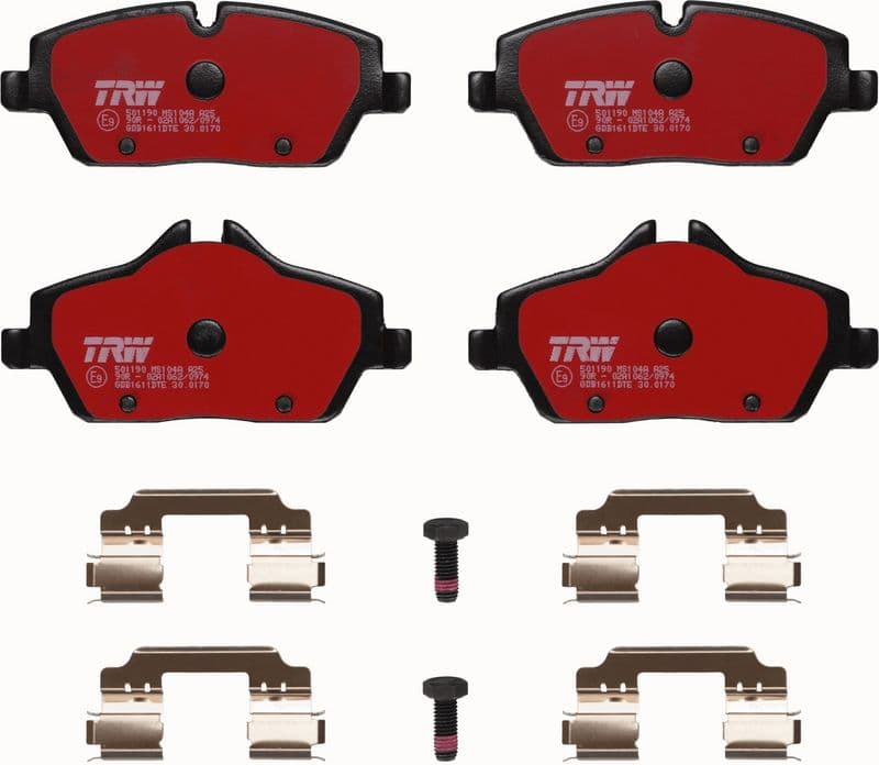 set placute frana,frana disc TRW DTEC COTEC GDB1611DTE
