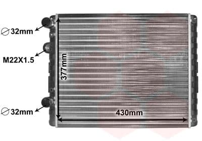 Radiator, racire motor VAN WEZEL 58002129