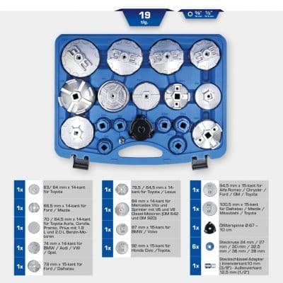 Set chei filtre de ulei KS TOOLS BT711010