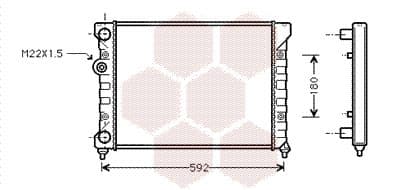 Radiator, racire motor VAN WEZEL 30075662