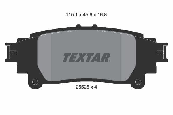 set placute frana,frana disc TEXTAR 2552501