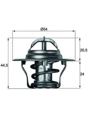 termostat,lichid racire MAHLE BEHR TX 4 87D