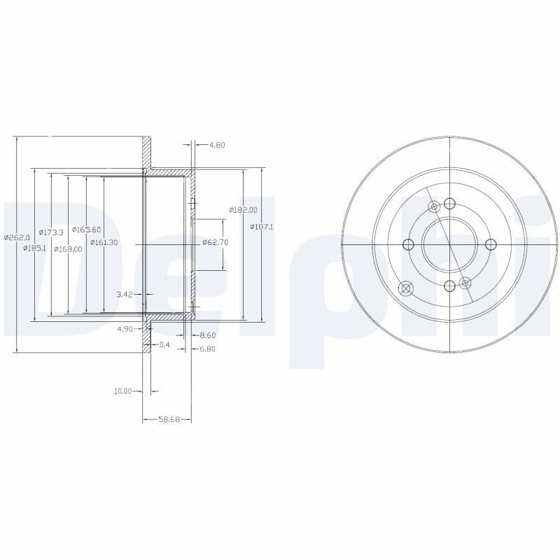 Disc frana DELPHI BG4097