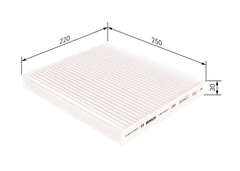 Filtru, aer habitaclu BOSCH 1 987 435 027