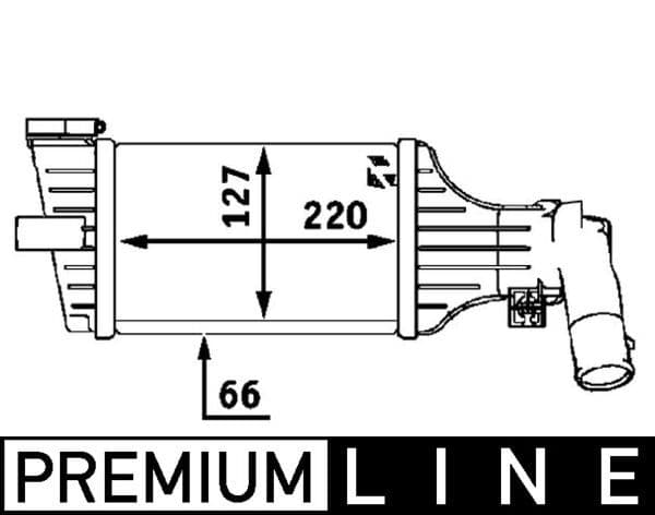 Intercooler, compresor MAHLE BEHR *** PREMIUM LINE *** CI 55 000P