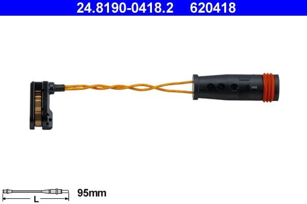 senzor de avertizare,uzura placute de frana ATE 24.8190-0418.2
