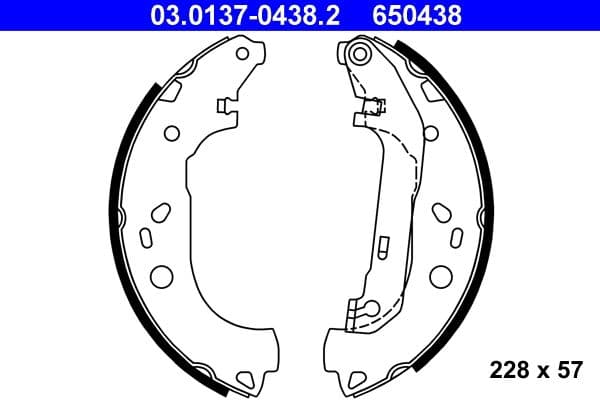 Set saboti frana ATE 03.0137-0438.2