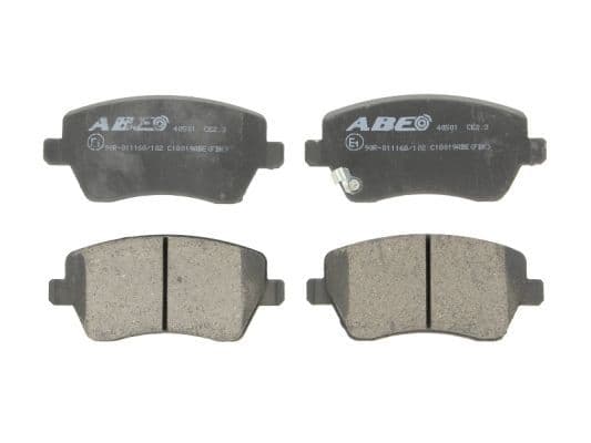 set placute frana,frana disc ABE C18019ABE