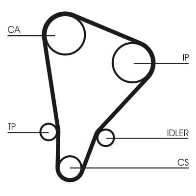 Curea de distributie CONTINENTAL CTAM CT521