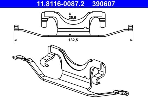 Arc, etrier frana ATE 11.8116-0087.2