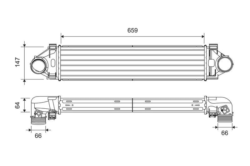 Intercooler, compresor VALEO 818296