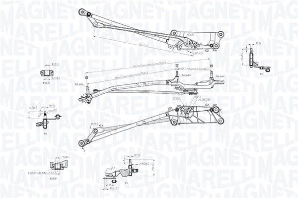Legaturi stergator parbriz MAGNETI MARELLI 085570758010