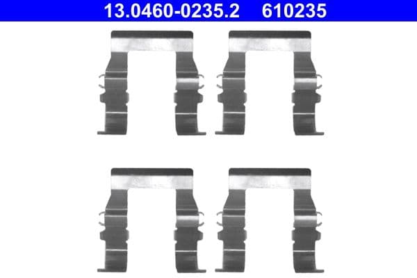 Set accesorii, placute frana ATE 13.0460-0235.2