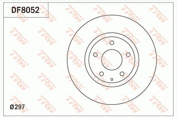 Disc frana TRW DF8052