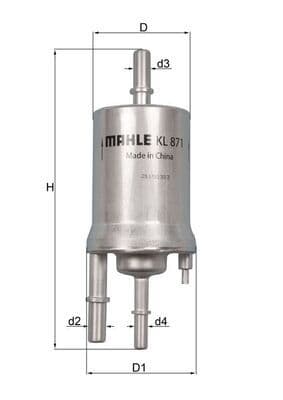filtru combustibil MAHLE KL 871